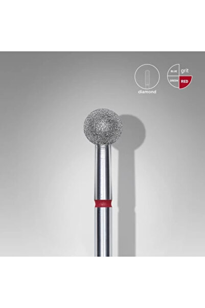 STALEKS Elmas Küre Freze, Kırmızı, Çap 5 mm