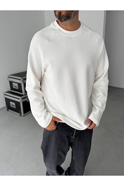 BYBASICMAN Світшот Beyaz Waffle Basic HM-0011