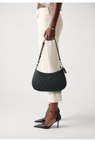 Guess NOELLE II TOP ZIP SHOULDER BAG - Handbag - Coal