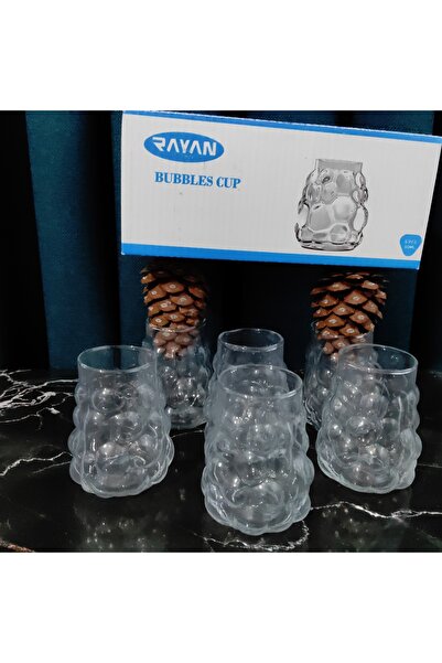 ORTAKÖY CENNETİ 6 Pieces Grape Model Coffee Glass Cup 90 Cc Volume Height 9 cm Rim Diameter 5 cm Base Diameter 5 cm Dimensions