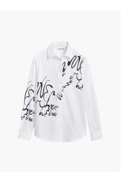 Desigual Γυναικείο Πουκάμισο 25SWCW05 Λευκό