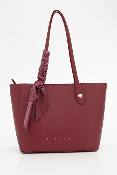 Sisley Women's Shoulder Bag Burgundy - Stone Sly284