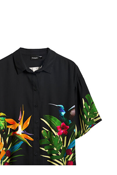 Desigual Γυναικείο Πουκάμισο 25SWCW39 Μαύρο