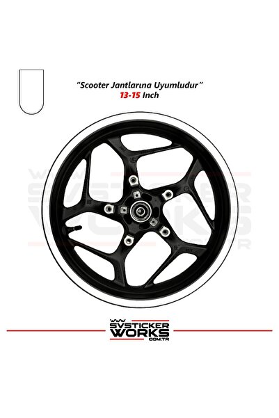ARONA Scooter Sticker Jant Sticker Motor Motosiklet Sticker Dekor Modeli