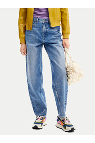 Desigual Γυναικεία Τζιν 24WWDD38 Μπλε
