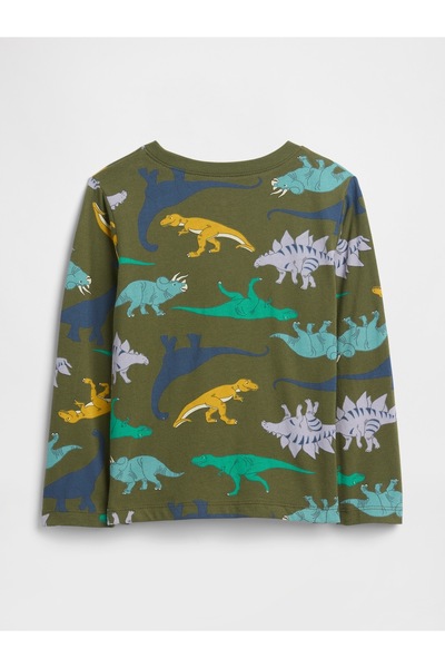 GAP Baby Boy Green Dinosaur Graphic Printed T-Shirt