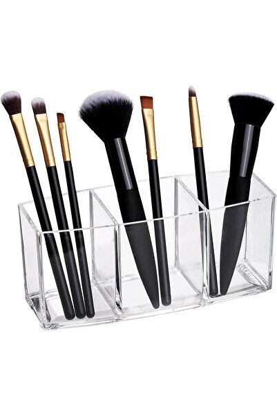 Hope Acrylic Makeup Brush Organizer, Cosmetic Jewelry Eyeliners Organiser, Pe...