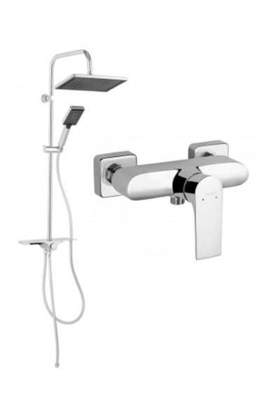 FERRO 2-in-1 Shower Faucet and Shower Bar Set with 3 Functions KANTO VERDELINE