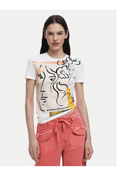 Desigual Γυναικείο T-Shirt 25SWTKAC Λευκό
