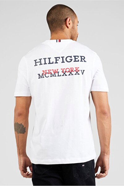 Tommy Hilfiger Regular Fit Back Printed Cotton Men's T-Shirt