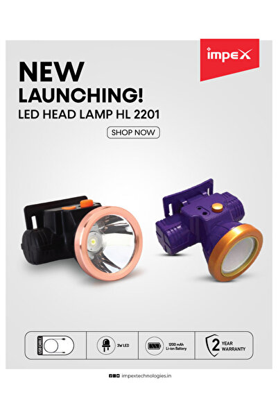İMPEX LED HEAD LAMP (HL 2201)