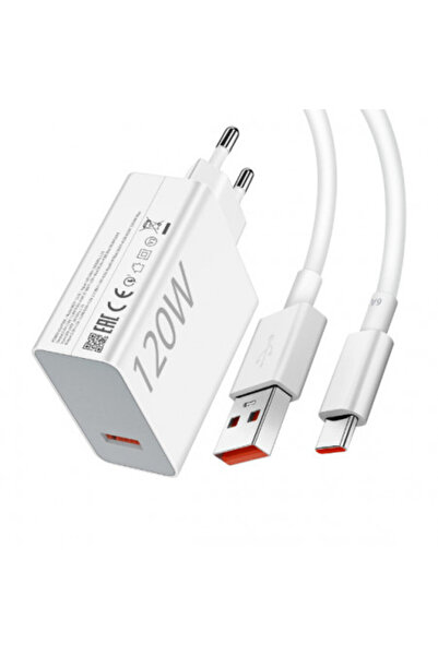 Poro Online Încărcător rapid de telefon 120 W cu cablu de tip C