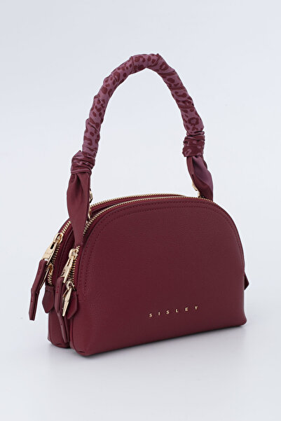 Sisley Women's Shoulder Bag Burgundy - Stone Sly277
