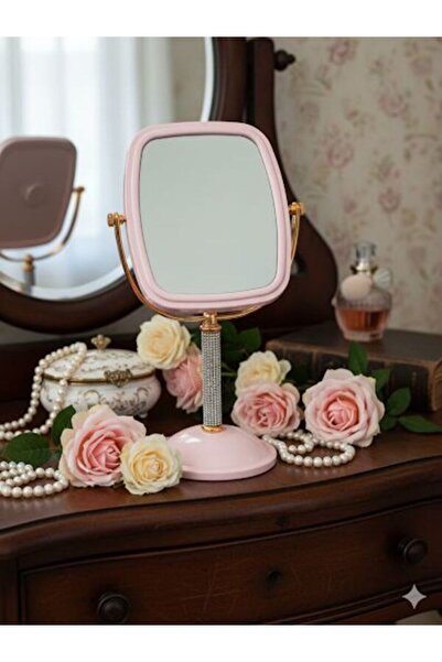 sfs elektrik ayna makyaj aynası masa üstü ayna taşlı retro klasik 1 adet