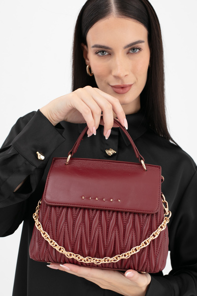 Sisley Women's Arm Bag Burgundy Sly232