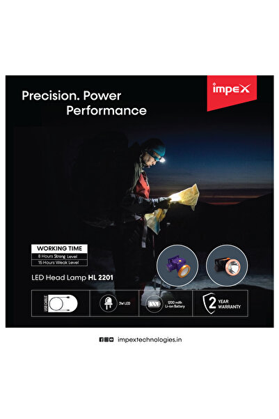 İMPEX LED HEAD LAMP (HL 2201)