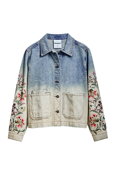 Desigual Γυναικείο τζιν μπουφάν 25SWED06 Μπλε