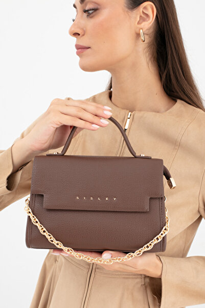 Sisley حقيبة يد نسائية بني SLY237