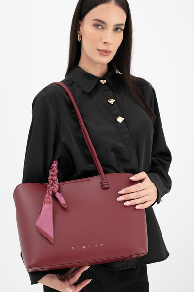 Sisley Women's Arm Bag Burgundy Sly263