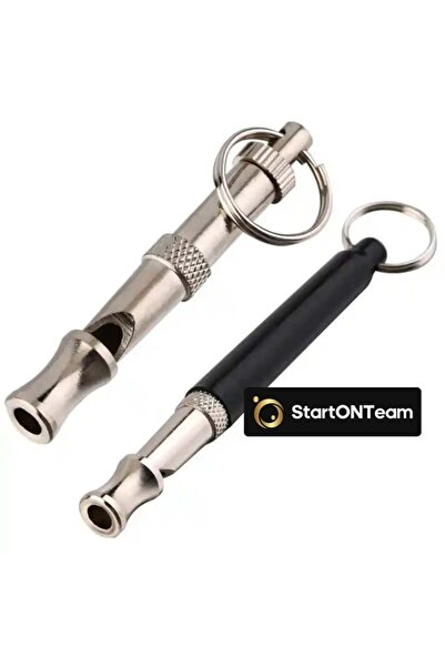 StartONTeam Fluier profesional cu ultrasunete anti-lătrat pentru dresaj, repelare sau îndepărtarea câinilor agresivi, argintiu