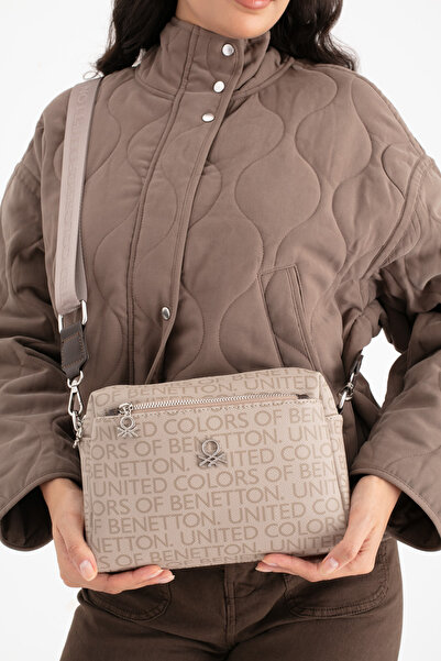 United Colors of Benetton Benetton Women's Crossbody Bag Stone-Brown Bnt1642