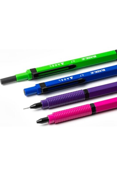 Adel Black Line Mor 0.7 mm Metalik Kurşun Kalem 2120000031