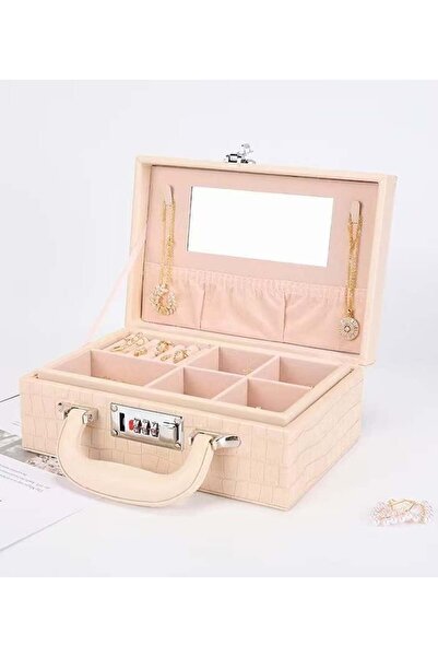 Hope صندوق مجوهرات للبنات مصنوع من جلد البولي يوريثان، منظم مجوهرات، 3 طبقات،...