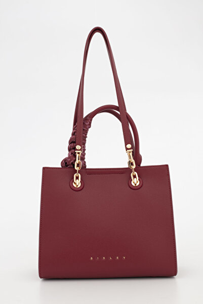 Sisley Women's Shoulder Bag Burgundy - Stone Sly283