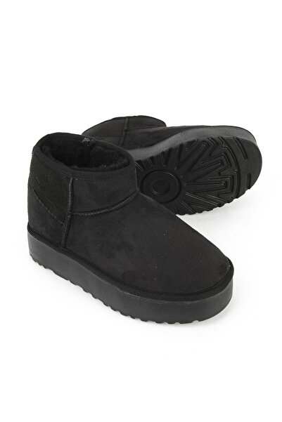 Ziya , Suni Kürklü Kadın Bot 1531044Z1002 Siyah