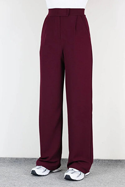 Mogi Butik Women's High Waist Lycra Velcro Palazzo Trousers 3030