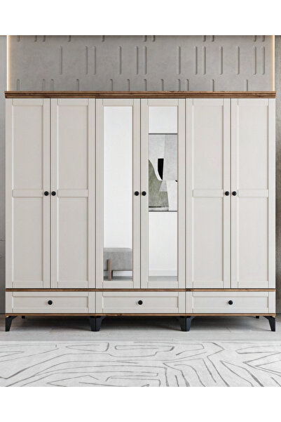 miracool Silva 6 Kapılı Dolap / %100 MDF / Aytaşı