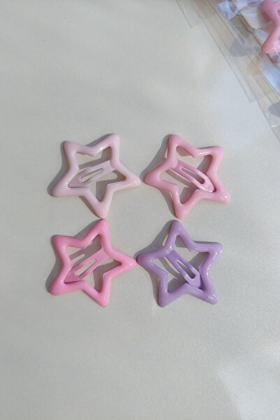 Lynare 4 bucăți de cataramă cu stea în culori pastel, 3 cm