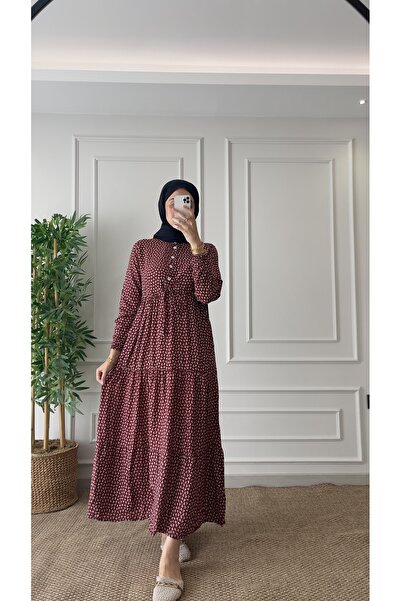 Miresse فستان لالي تيسيتشر من قماش القطن والفسكوز بطول 140 سم