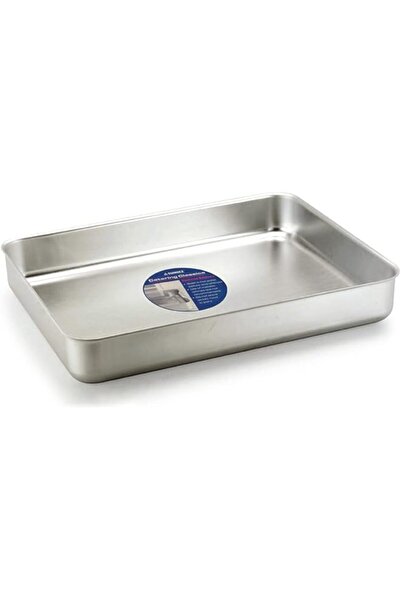 The Bros صينية خبز ألومنيوم بسمك 2 مم Abbt2016، 52.1 × 41.9 × 3.8 سم، فضي، 52 × 42 × 4 سم