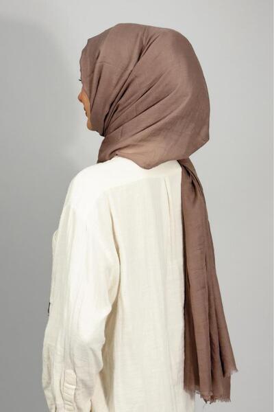 Betimoda Aya Thin Cotton Solid Color Shawl Mink