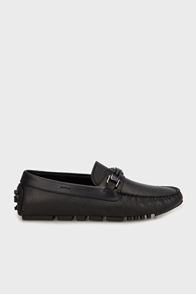 Emporio Armani Genuine Leather Loafer Shoes Men Shoes Em003922 Af20519 Mc012