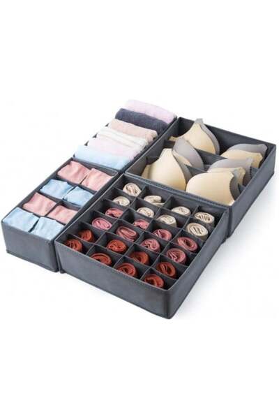 GOTA مجموعة منظم أدراج الملابس - 4 قطع