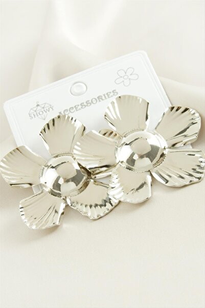 İNLAKECHANDMADE أقراط ديزي معدنية