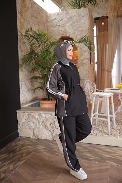 MİMİ Luxury Wear Σετ αθλητικής φόρμας Hijab & Σετ άνω-κάτω με φερμουάρ