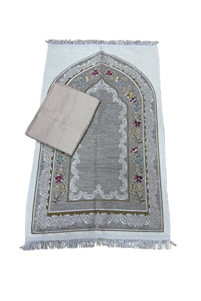 Gerenic Prayer rug set with open prayer sheet (prayer cover) rose cool fabric