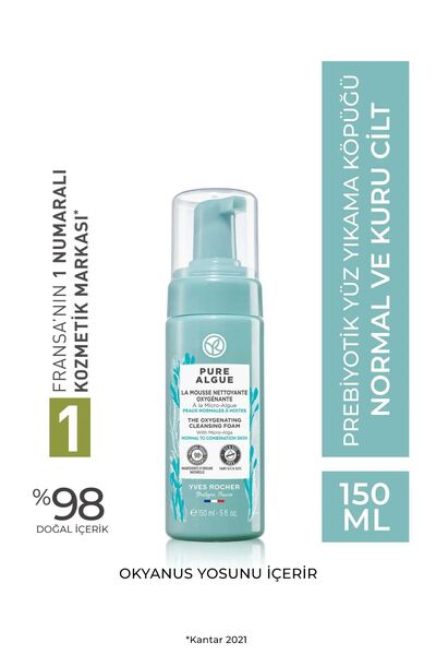 Yves Rocher Makyaj ve Kirleri Hızla Gideren Ferahlatıcı Köpük Yüz Temizleyici...