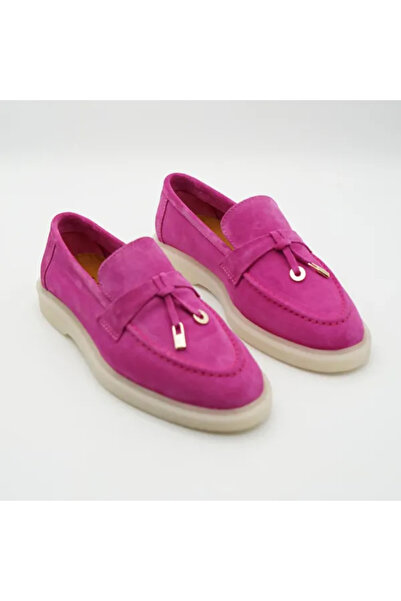 Piello Women's loafers, suede, Casual, Pink