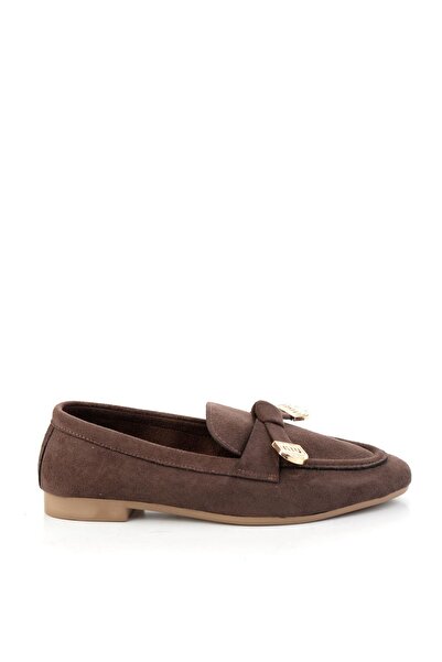 Bambi Kahve Kadın Loafer Ayakkabı K01688011572