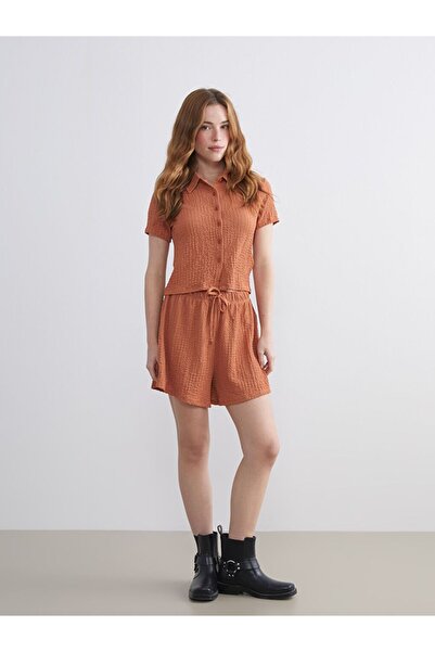 LC Waikiki Xside Women's Shorts with Elastic Waist and Texture