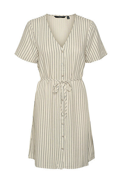 Vero Moda Γυναικείο Καλοκαιρινό Φόρεμα 10322976 Μπεζ