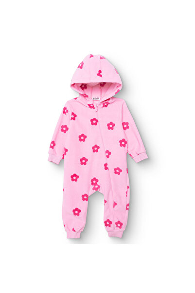 ebebek Hello Baby HelloBaby Kız Bebek Polar Patiksiz Tulum Uzun Kol Lastikli Paça