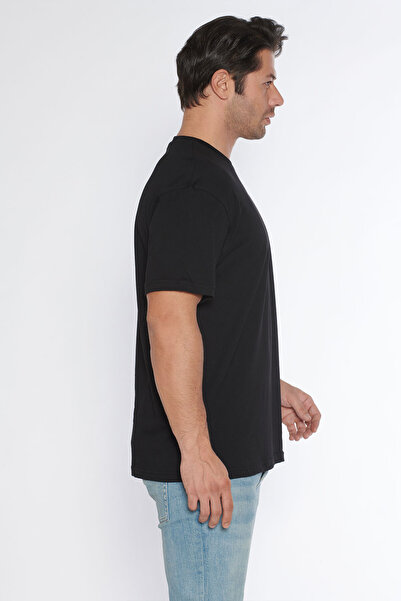 BlackHorn Black Horn Men's Crew Neck 100% Cotton Oversize T-Shirt