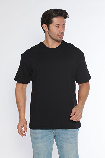 BlackHorn Black Horn Men's Crew Neck 100% Cotton Oversize T-Shirt