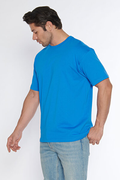 BlackHorn Black Horn Men's Crew Neck 100% Cotton Oversize T-Shirt