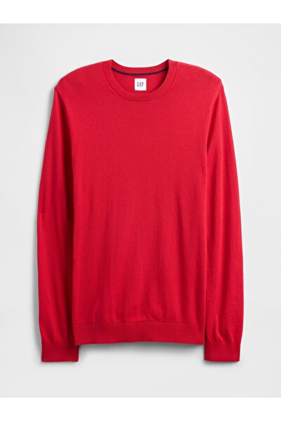 GAP Erkek Kırmızı Bisiklet Yaka Kazak